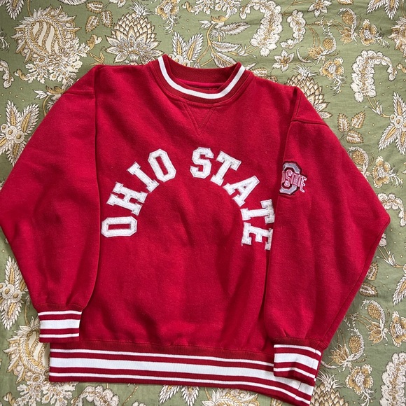 Crable Sportswear Tops - Ohio State Red Crewneck Sweatshirt